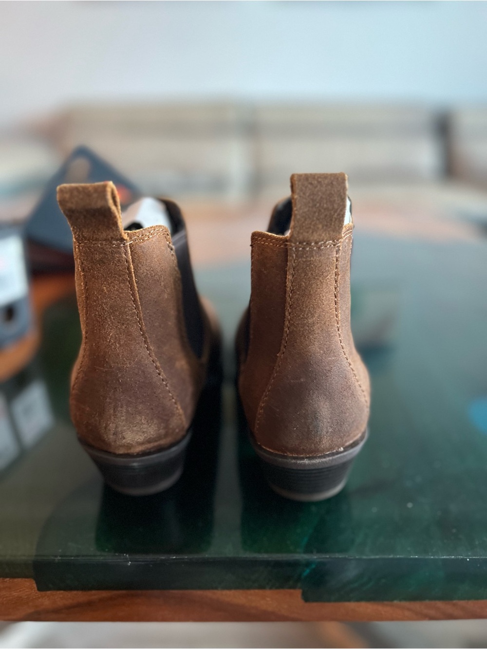 Frye Women's Tan Suede Chelsea Ankle Boot - Picture 8 of 9